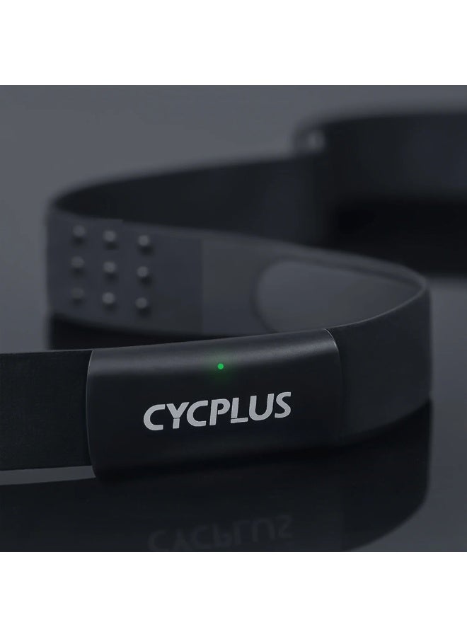 سي واي سي بلس سوار قياس معدل ضربات القلب H2 – جهاز مراقبة معدل ضربات القلب البصري بدقة، اتصال ANT+ وBluetooth 5.0، مقاوم للماء بتصنيف IP67، بطارية تدوم 500 ساعة، خفيف الوزن ومريح. - Image 2