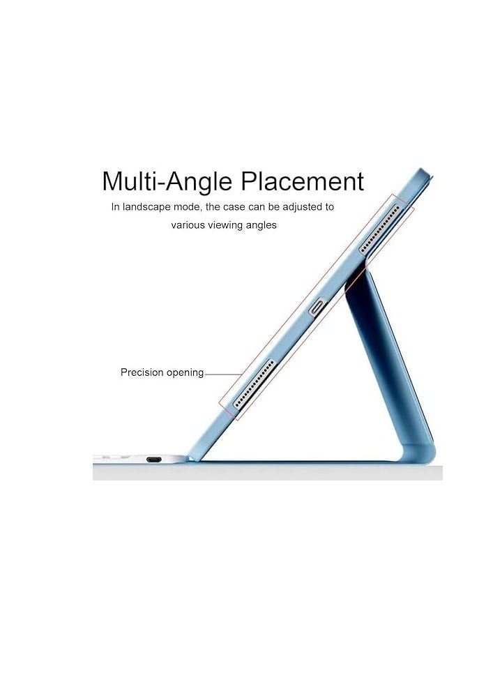 Aookay [3 in 1] Arabic and English Keyboard Case for  iPad Pro 11 (2024) with Bluetooth Mouse, Stand Case with Pen Holder, Lightweight Magnetic Case, Detachable Touch Keyboard [Pen Not Included]  - Image 5