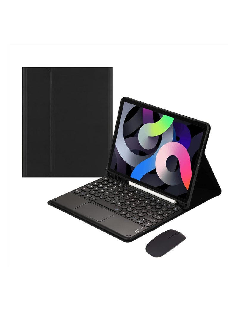 Aookay [3 in 1] Arabic and English Keyboard Case for  iPad Pro 11 (2024) with Bluetooth Mouse, Stand Case with Pen Holder, Lightweight Magnetic Case, Detachable Touch Keyboard [Pen Not Included]  - Image 1