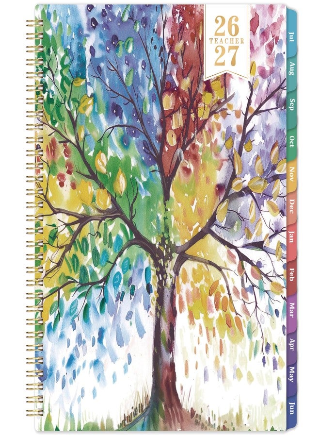 Coboll Teacher Planner 2026-2027 - Academic Planner 2026-2027, JUL. 2026 - JUN. 2027, 8.5'' x 11'', with Monthly Coated Tabs + Inner Pocket - Image 1
