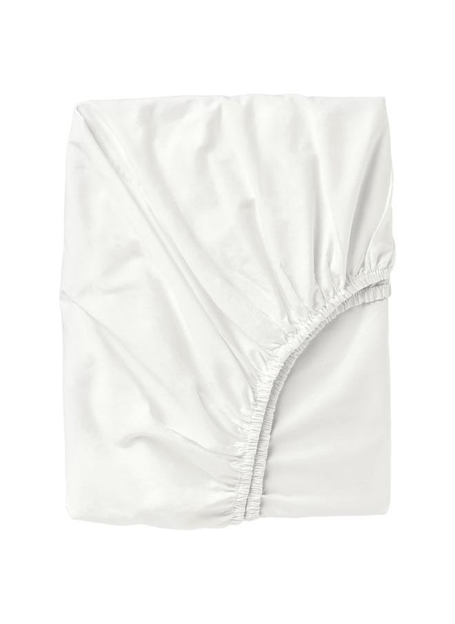 Generic Fitted sheet, white, 160x200 cm  - Image 1