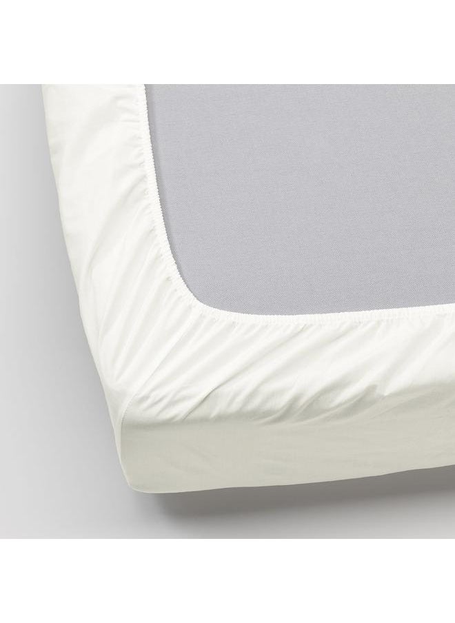Generic Fitted sheet, white, 160x200 cm  - Image 4