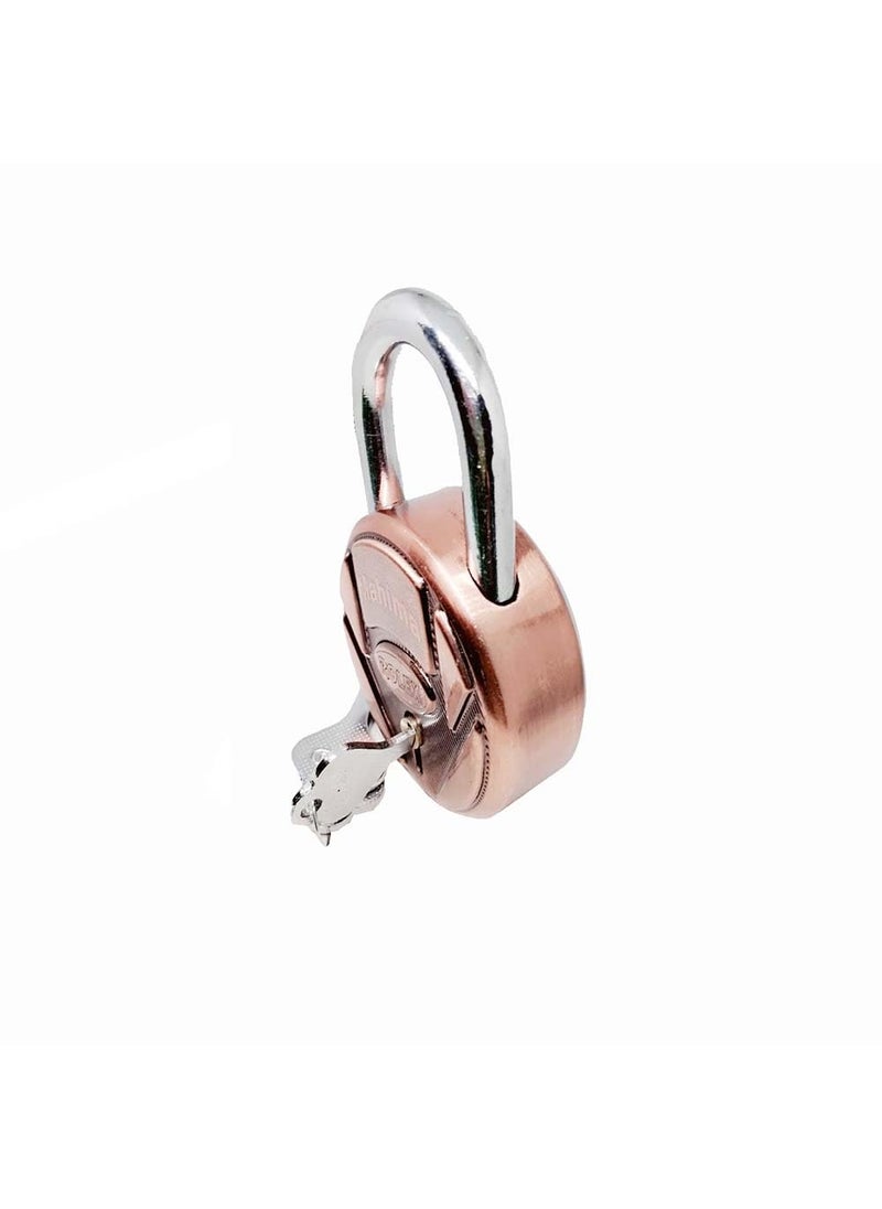 Unikkus Unikkus Set of 2 Locks and Keys Size 65 MM in Multi Color SmoothFine Finishing 3 Keys for Each Padlock Double Locking System  - Image 4