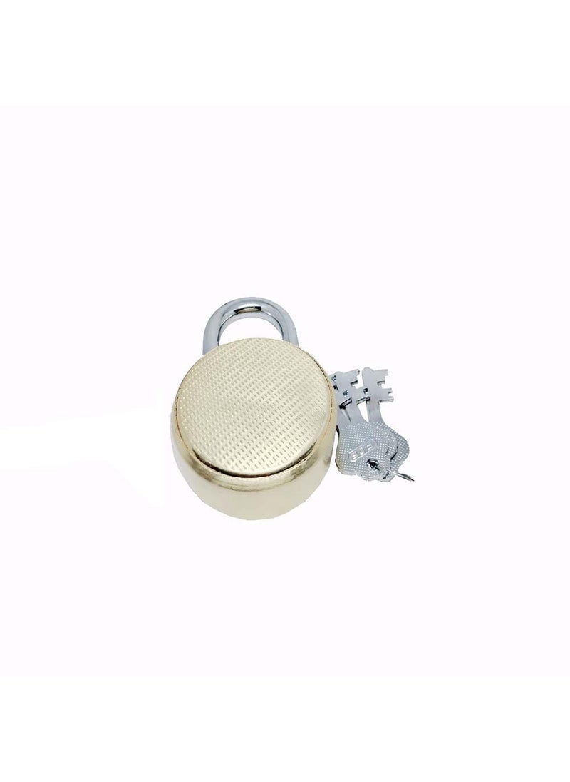 Unikkus Unikkus Set of 2 Locks and Keys Size 65 MM in Multi Color SmoothFine Finishing 3 Keys for Each Padlock Double Locking System  - Image 3