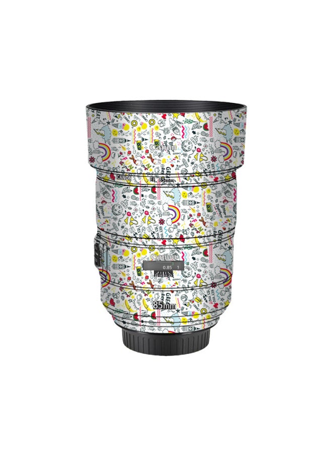 general Walking Donkey For Canon EF85mmf1.4L Lens Protection Film Sticker 85F1.4 Non-marking Sticker-Color:Crouts - Image 1