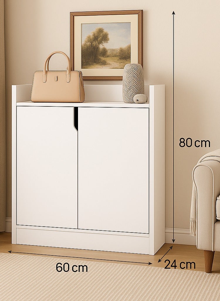 Y&D Shoes Cabinet Household Door Storage Dustproof Simple Shoes Shelf Multi-layer Economic Non-solid Wood Dormitory Rack Shoes Shelf White  - Image 4