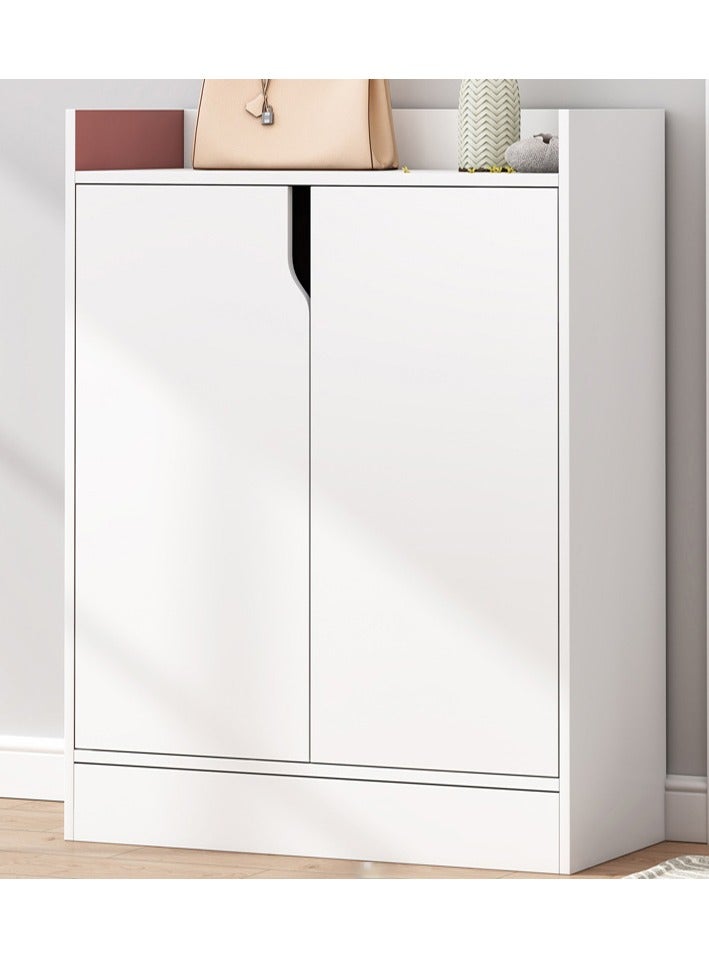 Y&D Shoes Cabinet Household Door Storage Dustproof Simple Shoes Shelf Multi-layer Economic Non-solid Wood Dormitory Rack Shoes Shelf White  - Image 5