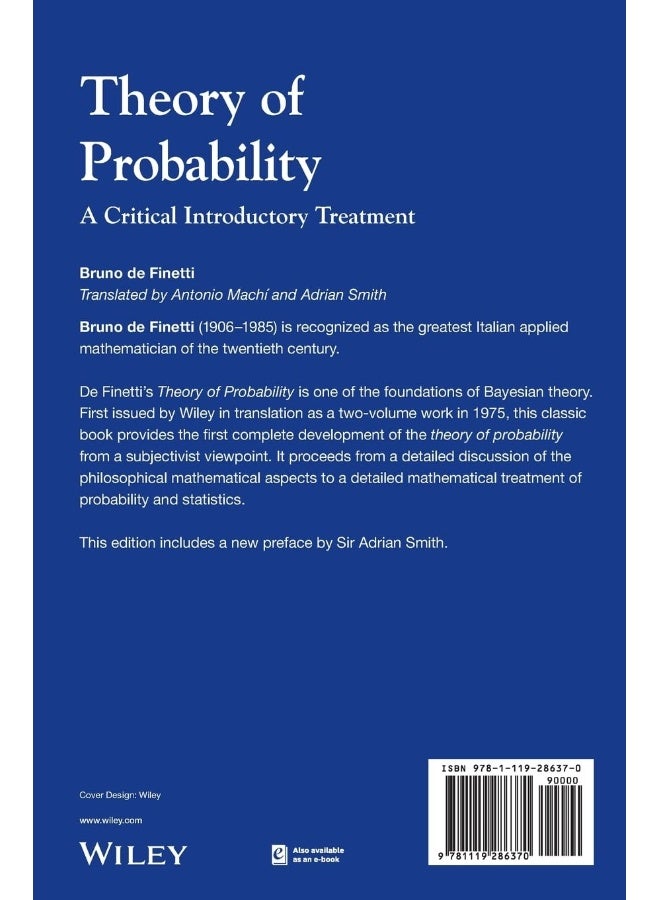 Theory of Probability: A Critical Introductory Treatment  - Image 2