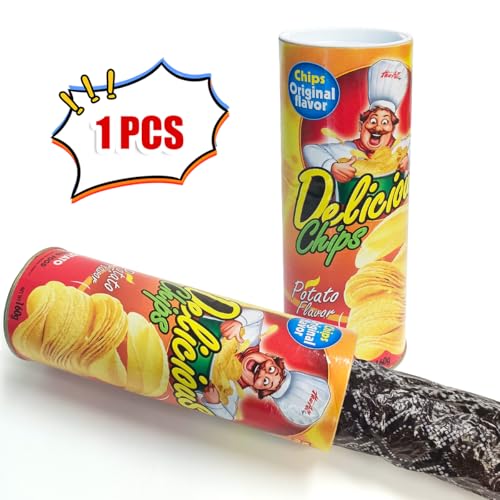 Blppldyci The Potato Chip Snake Can Jump Spring Toy Gift April Fool Day Halloween Party Decoration Jokes in A Gag Prank Large Size (Potato Chip Style)(1pcs) - Image 4