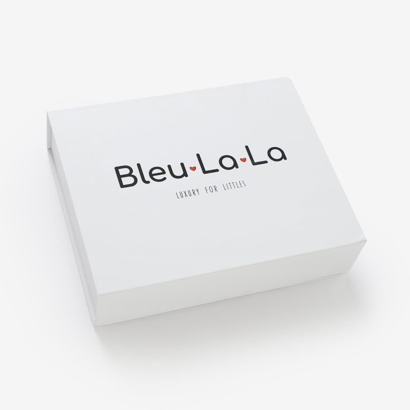 Bleu La La Baby Gift Set - Organic Cotton Newborn Blanket Essentials, Thoughtful Baby Shower & New Baby Gift for Boys & Girls (Luxe - Sky Blue) - Image 5