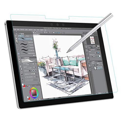 MoKo Matte Screen Protector for Microsoft Surface Pro 7 PlusPro 7Pro 6Pro 5Pro 4Pro LTE Tablet Anti Reflection PET Film Write Draw and Sketch with Surface Pen Like on Paper Clear - Image 1