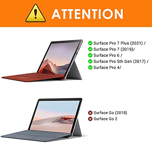 MoKo Matte Screen Protector for Microsoft Surface Pro 7 PlusPro 7Pro 6Pro 5Pro 4Pro LTE Tablet Anti Reflection PET Film Write Draw and Sketch with Surface Pen Like on Paper Clear - Image 3