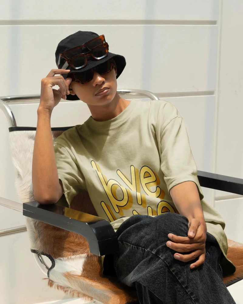 دوغ فش Salas Casual Unisex Cotton Season Brown T-Shirt