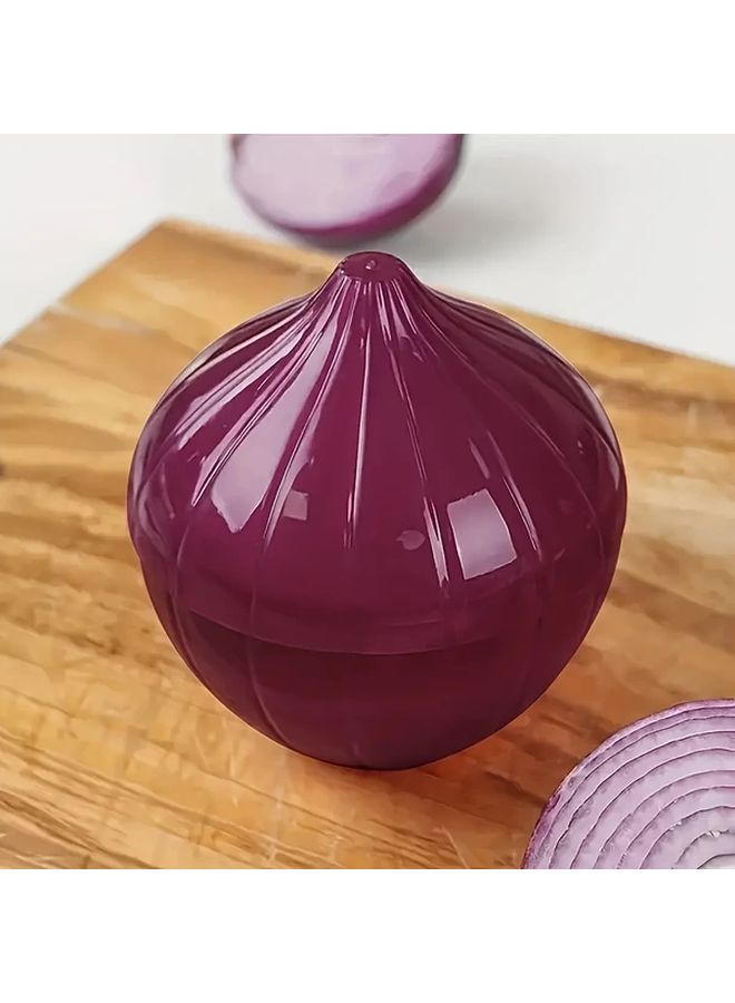 Purple Onion Food Savers Reusable Plastic Storage Container With Flip Top Lid - Image 5