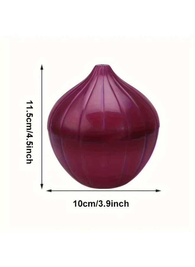 Purple Onion Food Savers Reusable Plastic Storage Container With Flip Top Lid - Image 3