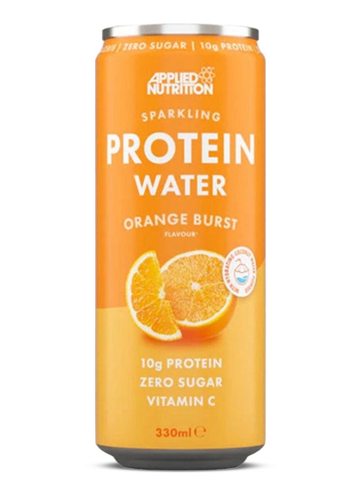 Applied Nutrition Sparkling Protein Water with Vitamin C, Orange Burst, 330ml, Pack of 12 - Image 2