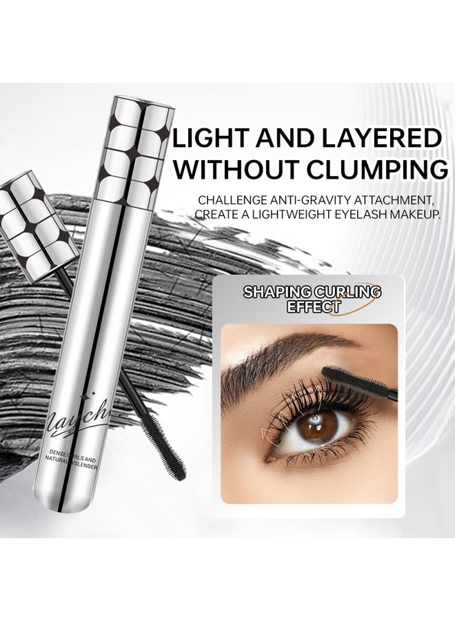 MAYCHEER Zero Gravity Feather Mascara,Tubing Mascara,Waterproof Long-Lasting 3D Curling Eyelash Iron with No Flaking, Sweat-Proof, Lengthening, Black 8g - Image 3