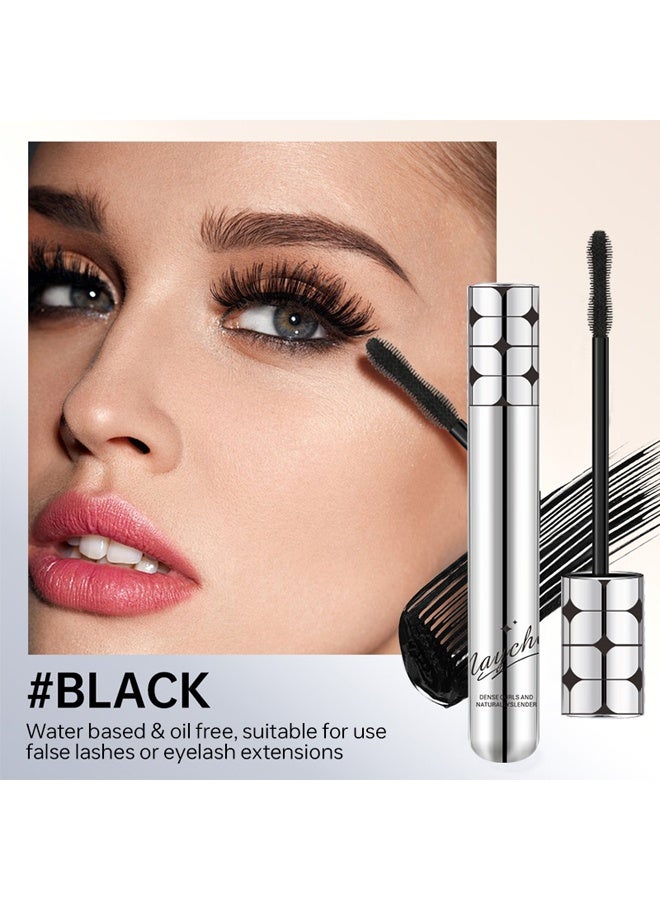 MAYCHEER Zero Gravity Feather Mascara,Tubing Mascara,Waterproof Long-Lasting 3D Curling Eyelash Iron with No Flaking, Sweat-Proof, Lengthening, Black 8g - Image 2