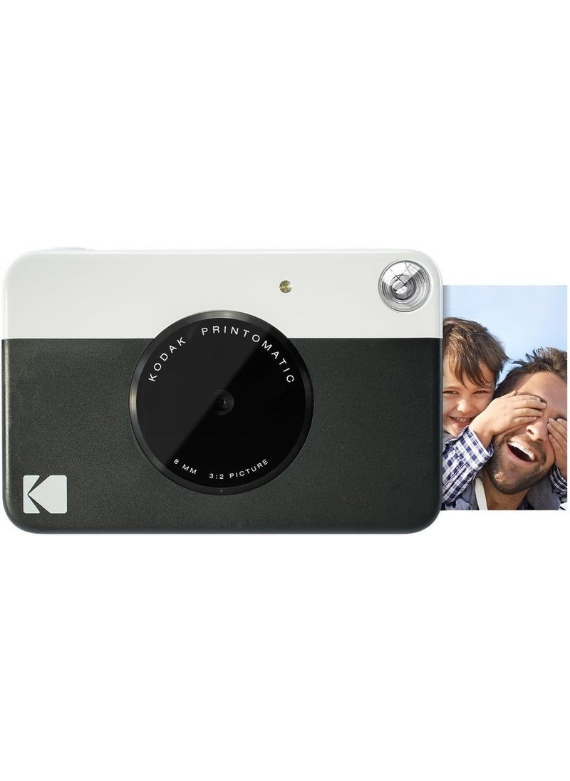 Kodak Kodak Printomatic Instant Camera Bundle Black Zink Paper 20 Sheets  Case  Photo Album  Hanging Frames  - Image 2