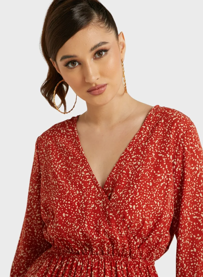 Ginger Wrap Front Dress