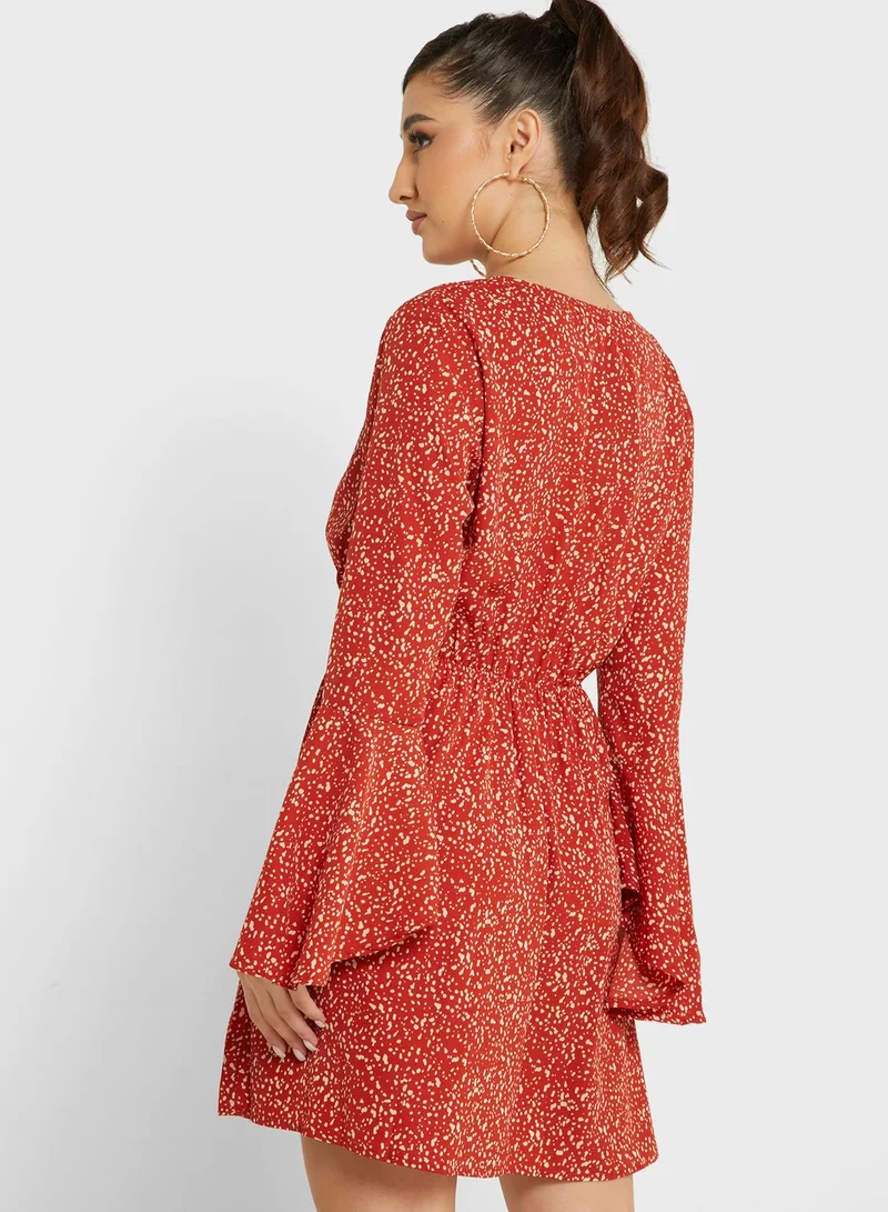 Ginger Wrap Front Dress