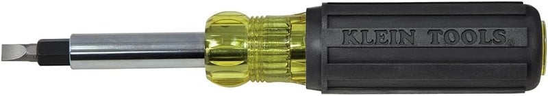Klein Tools Heavy Duty Multi-Bit Screwdriver/Nut Driver 32557 - Yellow/Black - Image 1
