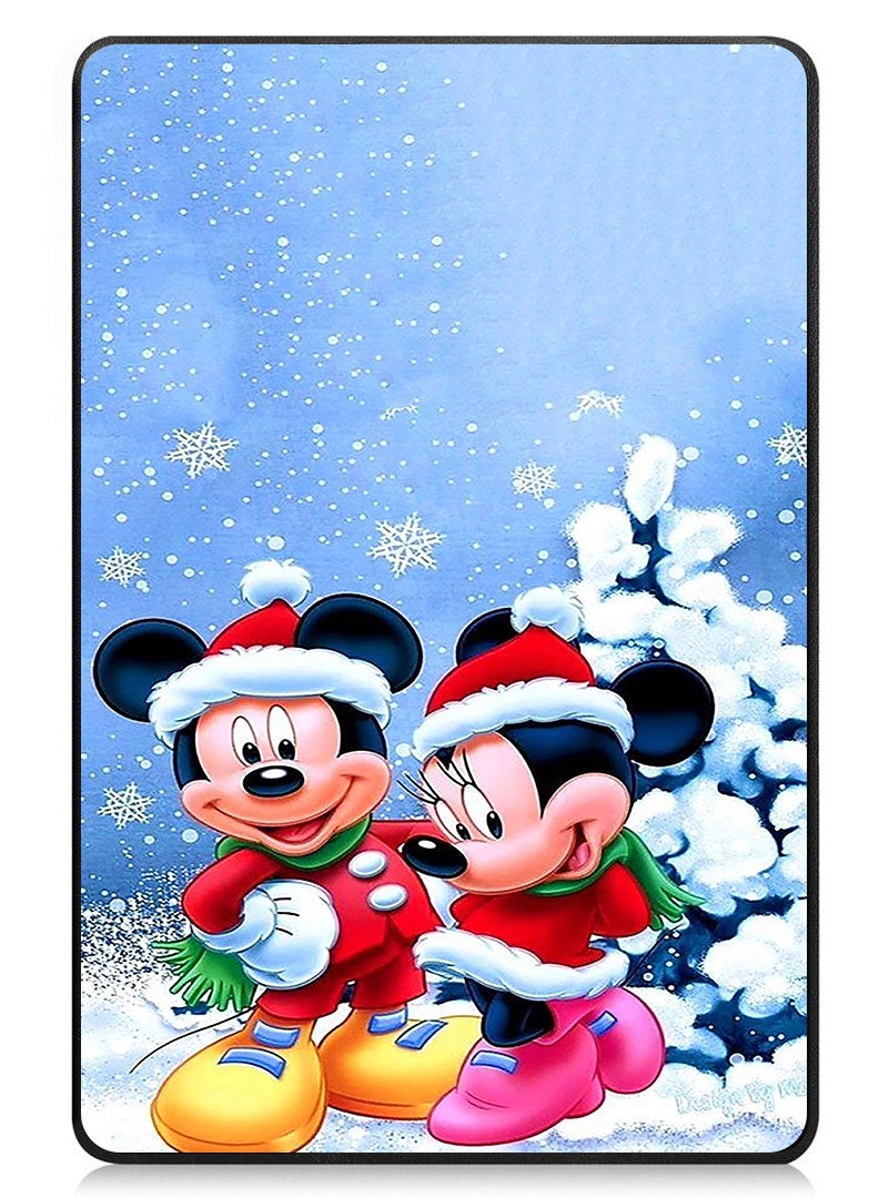 Theodor Protective Flip Case For Apple iPad Pro 13 (2024) With Trifold Stand Auto Wake Sleep Shockproof Cover Mickey & Minnie Mouse - Image 1