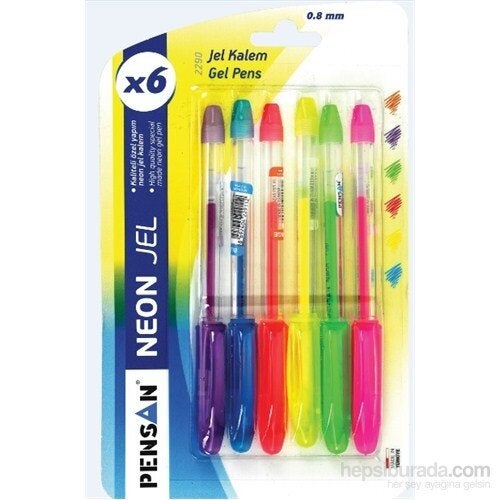 Pensan Neon Gel Set 6 Colors
