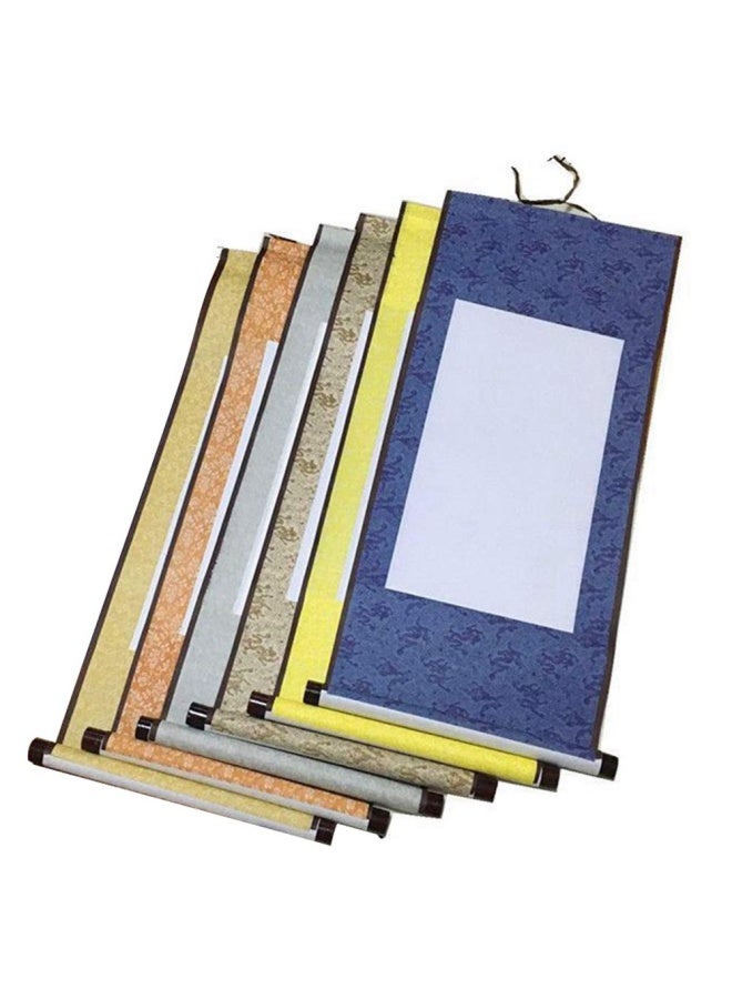 Echaprey 6pcs Blank Mounting Hanging Wall Scrolls Set for Kanji Sumi and Chinese Calligraphy - Image 1