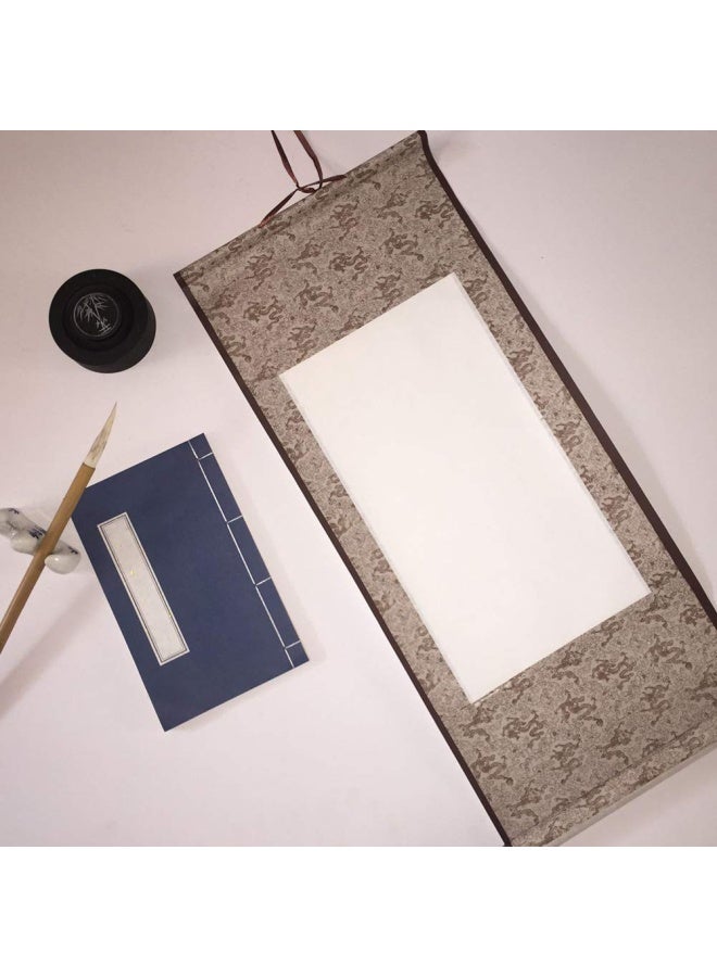 Echaprey 6pcs Blank Mounting Hanging Wall Scrolls Set for Kanji Sumi and Chinese Calligraphy - Image 5