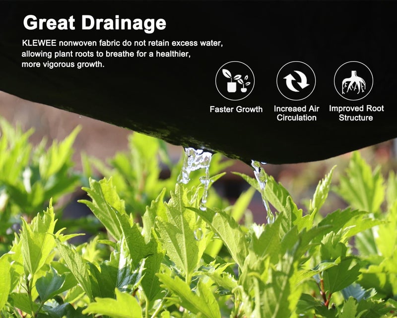 KLEWEE Fabric Raised Garden Bed, 128 Gallon 6 x 3FT Garden Growing Bags for Planting Vegetables, Flowers and Herbs, Breathable Plant Bed Large Grow Planter Bags 8 Grids - Image 3