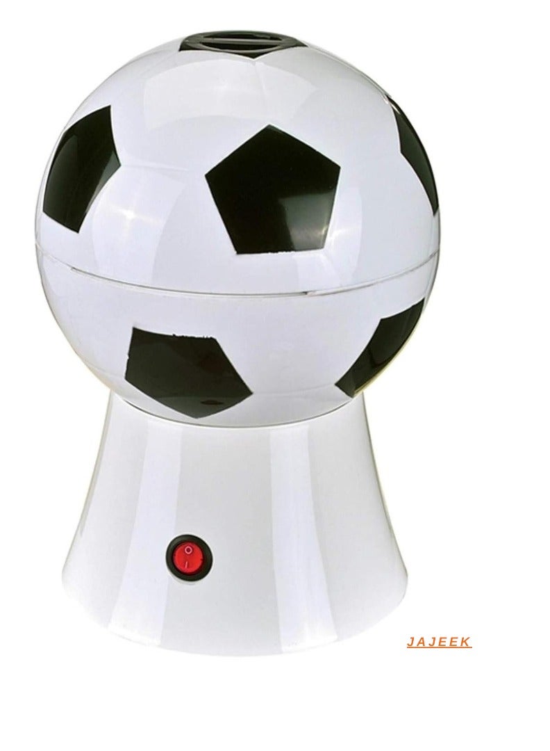 JAJEEK 1200W Mini Hot Air Popcorn Maker | Soccer, Basketball, Volleyball Designs | Oil-Free, Healthy Popcorn for Movie Nights, Parties, and Sports Events - Image 2