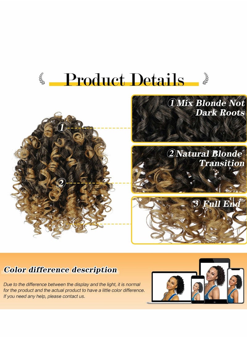 Excefore - Curly Ponytail Extension Drawstring Ponytails for Black Women Synthetic Hair Piece with 2 Clips on - Image 1