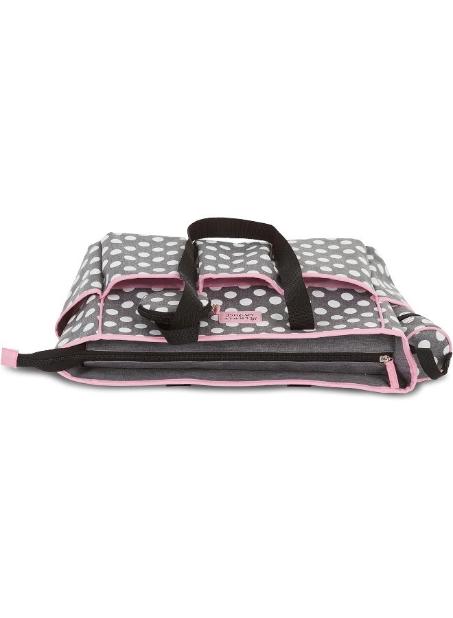 Disney Tote Diaper Bag and Changing Pad, Minnie Mouse Polka Dot Print, Large - Image 3