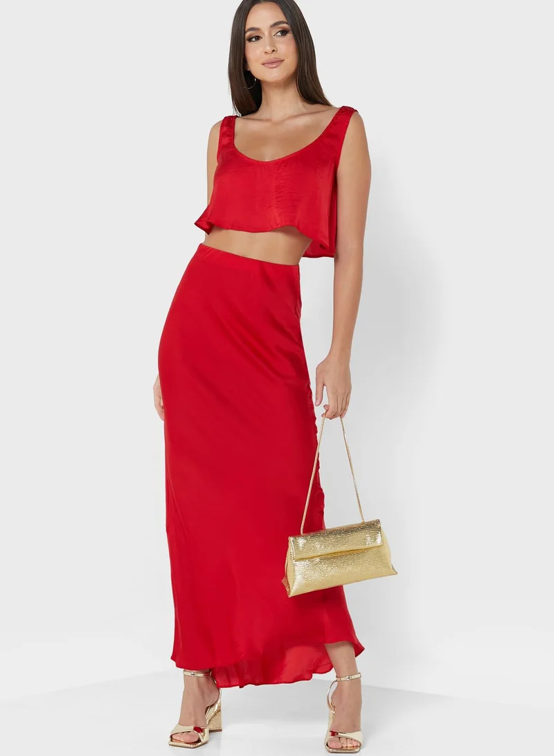 NASTY GAL High Waist Maxi Skirt