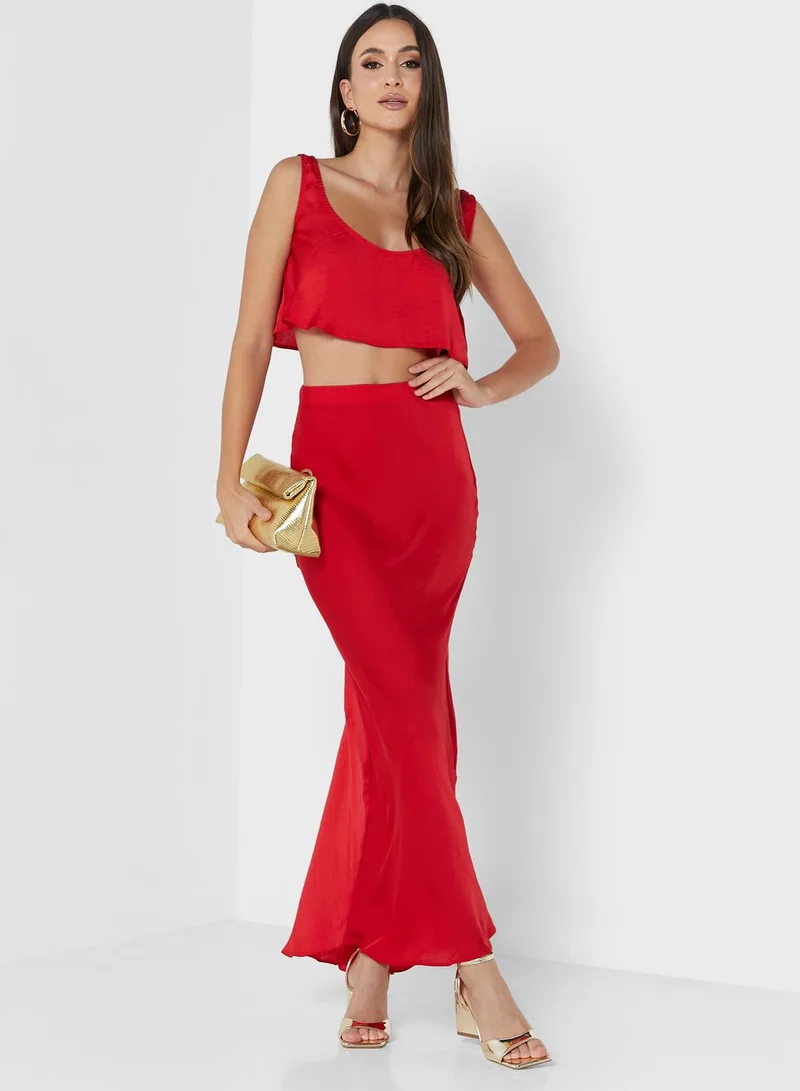 NASTY GAL High Waist Maxi Skirt