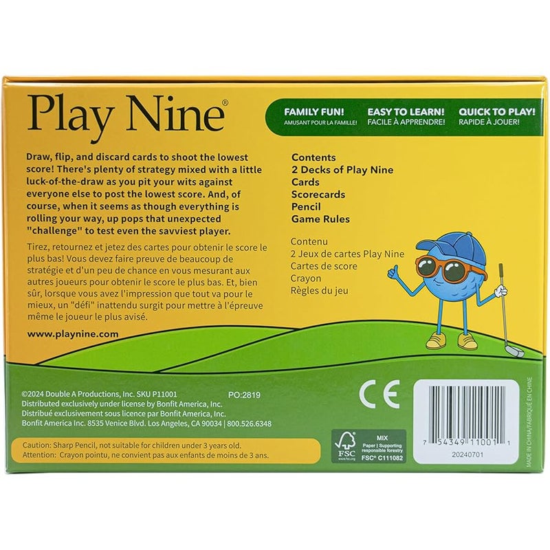 PLAY NINE - The Card Game for Families,Best Strategy Game For Couples, Fun Game Night Kids, Teens and Adults, The Perfect Golf Gift - Image 4