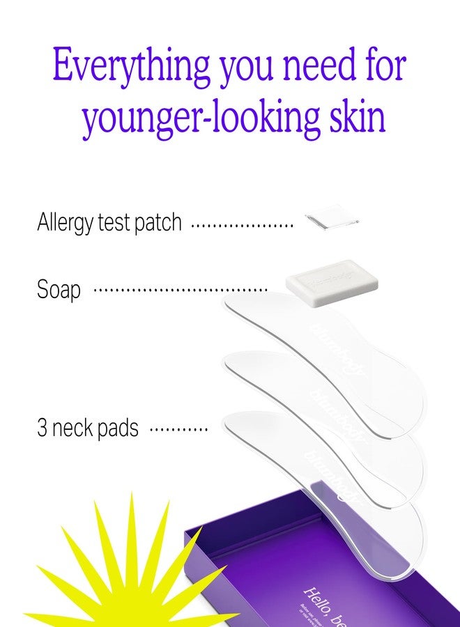 BLUMBODY Neck Wrinkle Patches – Anti-Wrinkle Silicone Patches for Skin Firming, Tightening – Reusable Overnight Pads – Anti-Aging Crepe Erase Pads – Neck, Décolleté (1.5-Month Supply - Image 5