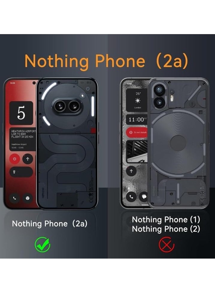 Nothing Phone 2A Clear Case Cover with Camera Protection Transparent Reinforced Corner Bumper Thin Slim Soft TPU Silicone Cover Shockproof Crystal Phone Case for Nothing Phone 2a Clear - Image 2