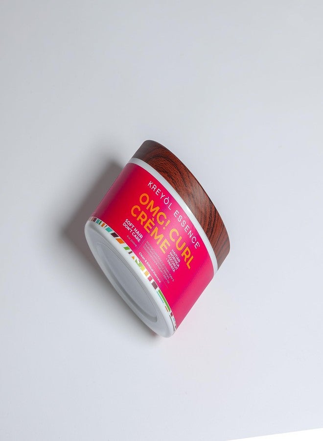 KREYÒL ESSENCE Kreyol Essence - 8 Oz Moringa Styling OMG CURL CRÈME for Soft Curls, Healthy Glowing Hair, Haitian Moringa Coconut Papaya, Hair Care - Image 3
