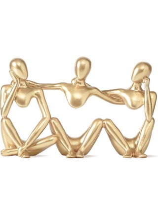 Fjs Best Friends Statue Gold Home Decor, Modern Sculptrure For Coffee Table Bookshelf, Golden Figurines Table Decorations For Living Room Bedroom Office - pzsku/Z5584E20D39C31F5C948EZ/45/_/1728247474/65ef7b8a-8427-437a-979a-53da72e172e3