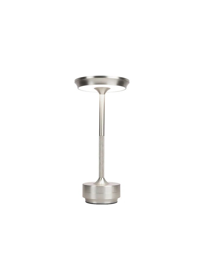 HOCC Luminous Elegance Battery Operated Table Lamp Silver  - Image 1