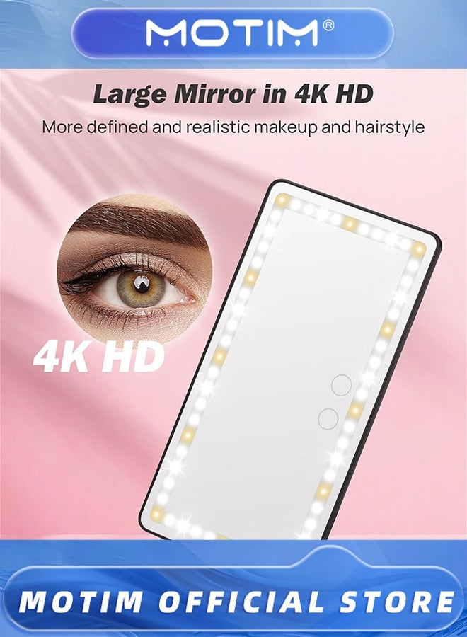 Motim Car Sun Visor Vanity Mirror, Car Vanity Mirror With Lights, Makeup Mirror with 3 Light Modes & 60 LEDs for Car Truck SUV - Image 3