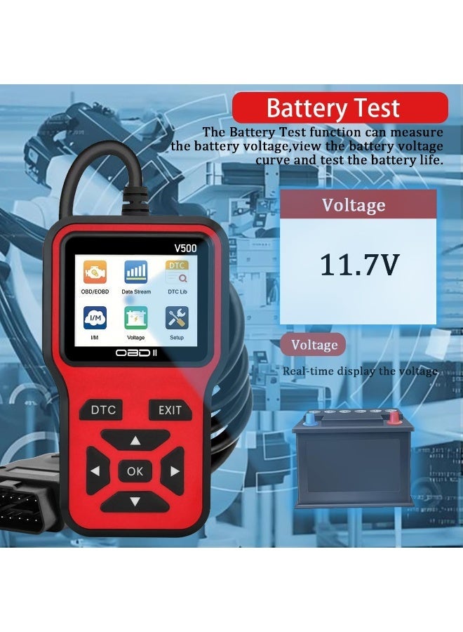 Valiant Glow OBD2 Scanner Diagnostic Tool - Check Engine Light Code Scanner Tool with Reset, DTC, Data Stream, I/M Readiness, Car & Truck Scan Tool for All Vehicles Since 1996, escaner automotriz. - Image 4