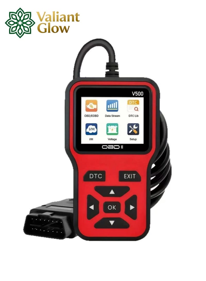 Valiant Glow OBD2 Scanner Diagnostic Tool - Check Engine Light Code Scanner Tool with Reset, DTC, Data Stream, I/M Readiness, Car & Truck Scan Tool for All Vehicles Since 1996, escaner automotriz. - Image 1