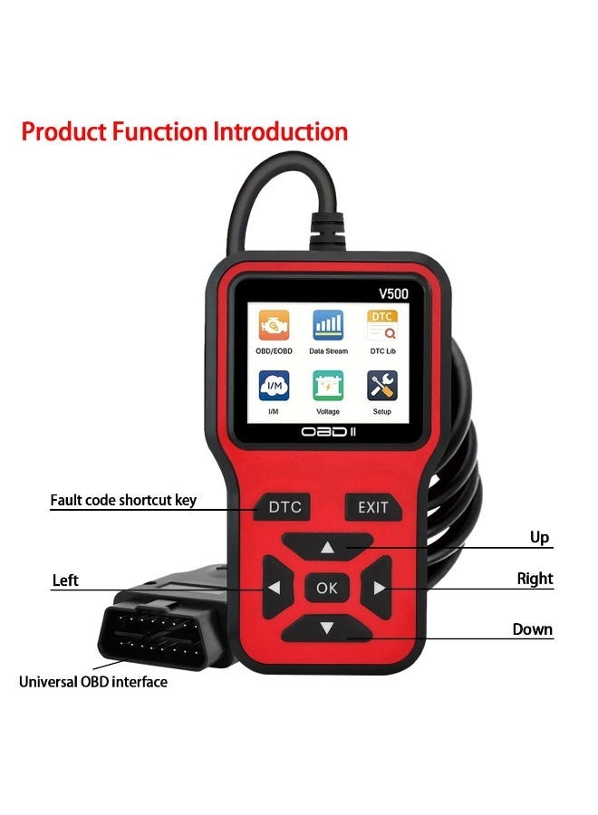 Valiant Glow OBD2 Scanner Diagnostic Tool - Check Engine Light Code Scanner Tool with Reset, DTC, Data Stream, I/M Readiness, Car & Truck Scan Tool for All Vehicles Since 1996, escaner automotriz. - Image 3