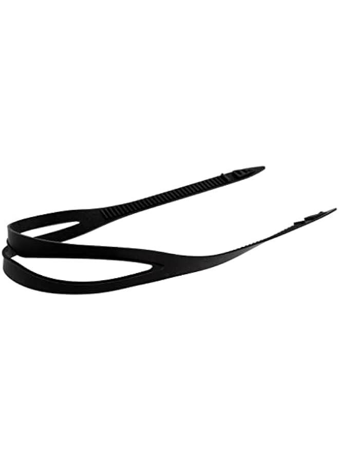 Generic Universal Swimming Goggles Swim Glasses Eyewear Silicone Strap Head Band Replacement Spare Accessories Black/Clear  - Image 5