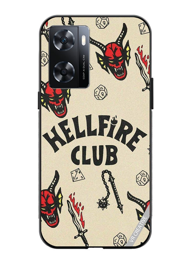 VR CREATIVE Protective Case Cover For Oppo A57/A77s Hellfire Club Design Multicolour - Image 1