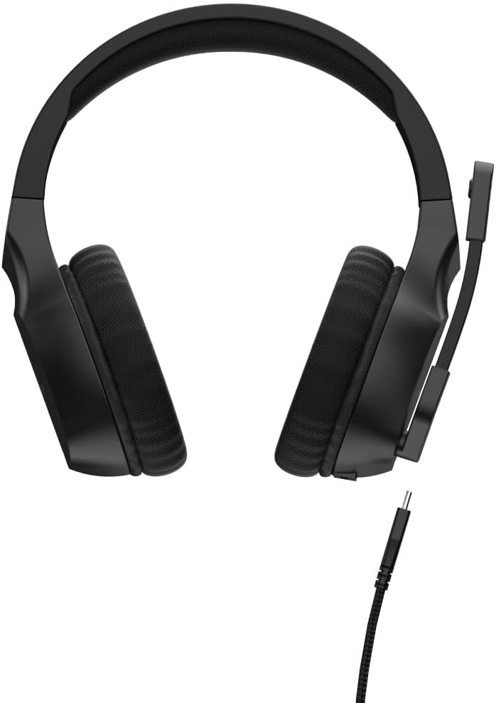 uRage SoundZ 300 V2 Gaming Headset with Microphone DTS Headphone X 2.0, Wired 3.5mm Multi-Platform Over-Ear Headphones for PS4 PS5 PC Xbox Laptop Smartphone, Flip-to-Mute, Volume Control, Black - Image 1