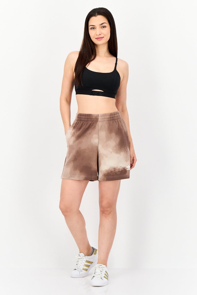adidas Originals Women Sportswear Fit Outdoor Shorts, Brown  - Image 4